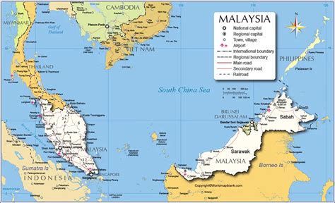 what countries surround malaysia
